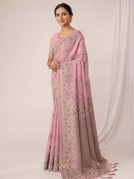 Sindoor Cotton Pink Saree