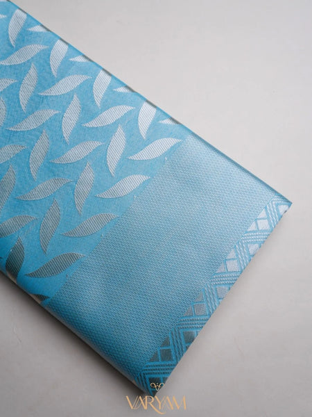 Sanna Cotton Blue Saree