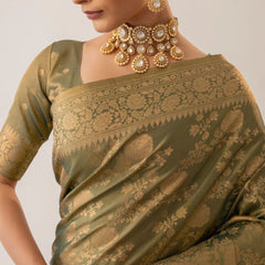 Ivona Silk Green Saree