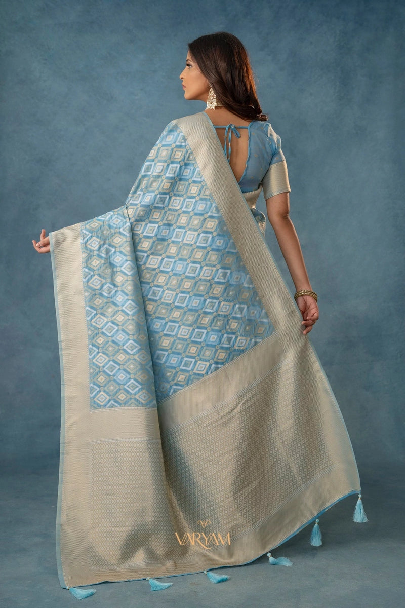 Shahi Cotton Blue Saree