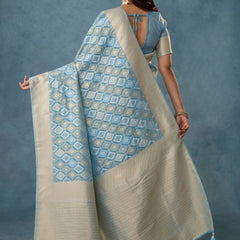 Shahi Cotton Blue Saree