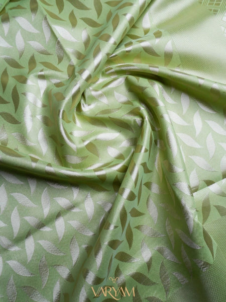 Sanna Cotton Green Saree