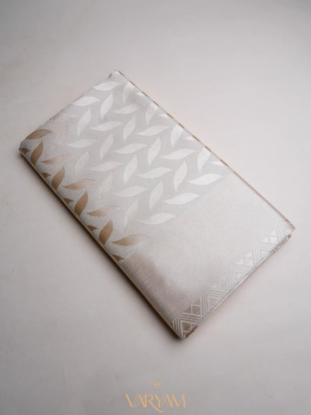 Sanna Cotton Cream Gold Saree