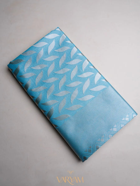 Sanna Cotton Blue Saree