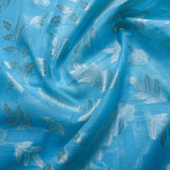 Mango Cotton Blue Saree