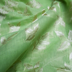 Mango Cotton Green Saree