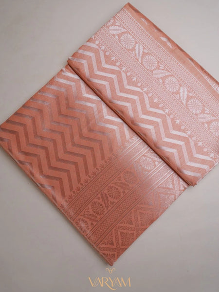 Leeche Cotton Orange Saree