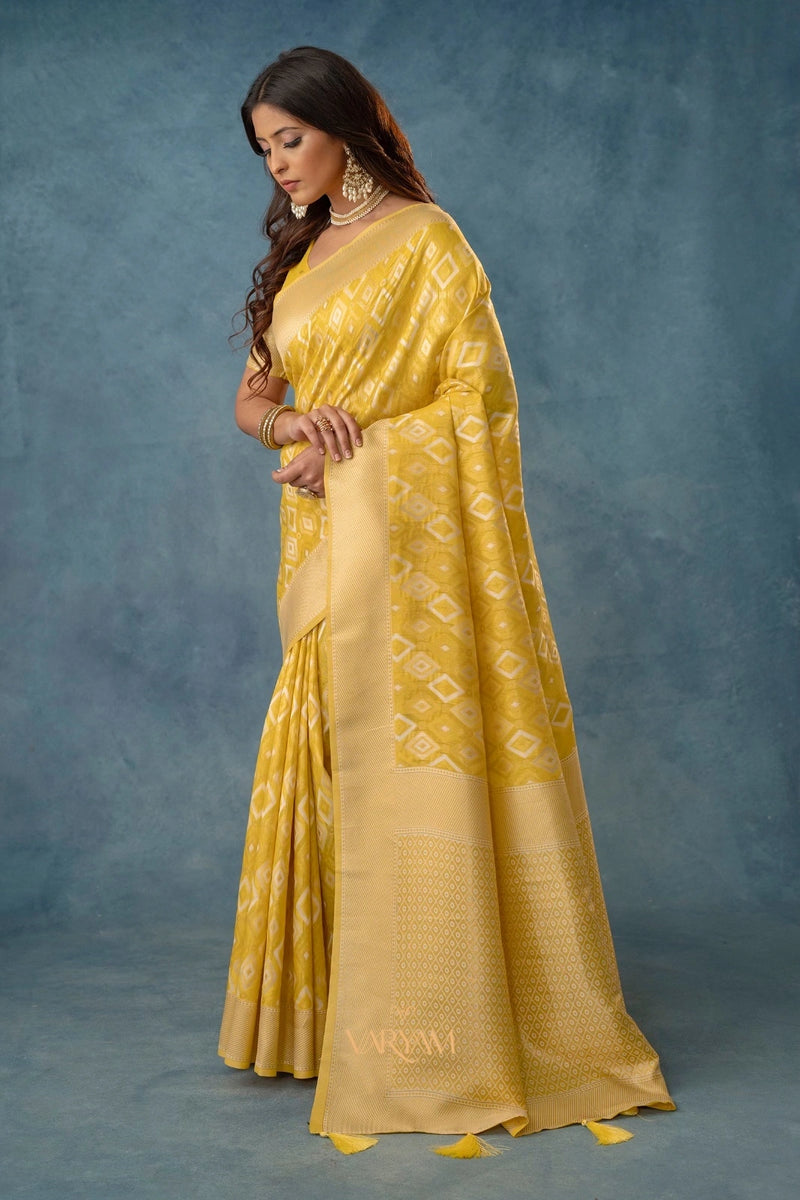Shahi Cotton Yellow Saree