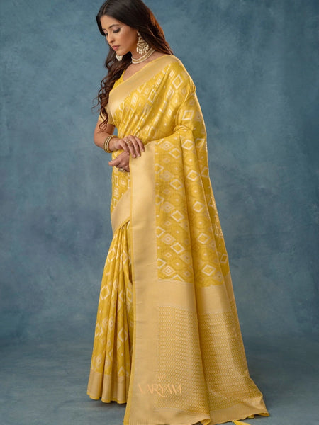 Shahi Cotton Yellow Saree