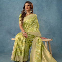 Shahi Cotton Green Saree