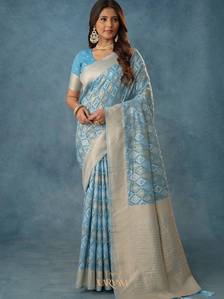 Shahi Cotton Blue Saree