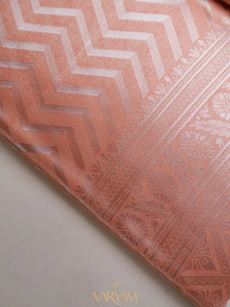 Leeche Cotton Orange Saree