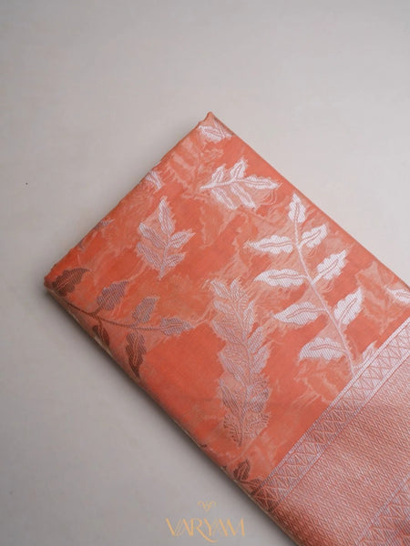 Mango Cotton Orange Saree