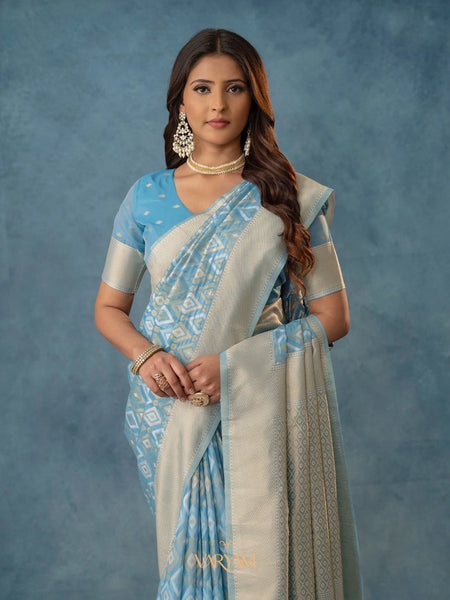 Shahi Cotton Blue Saree