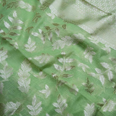 Mango Cotton Green Saree