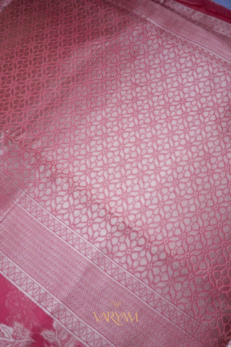 Mango Cotton Pink Saree