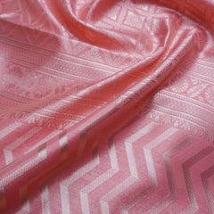 Leeche Cotton Pink Saree