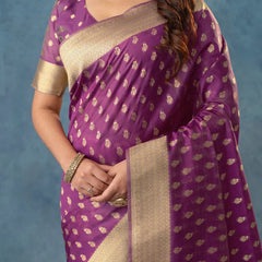 Fiona Silk Purple Saree