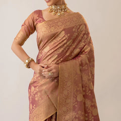 Ivona Silk Purple Saree
