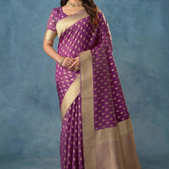 Fiona Silk Purple Saree