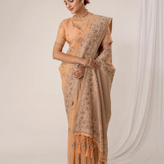 Sindoor Cotton Orange Saree