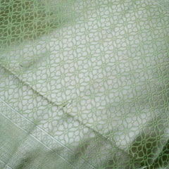 Mango Cotton Green Saree