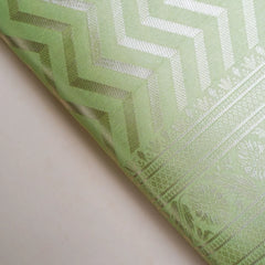 Leeche Cotton Green Saree