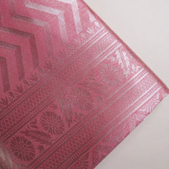 Leeche Cotton Pink Saree