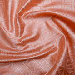 Leeche Cotton Orange Saree