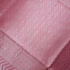 Leeche Cotton Pink Saree