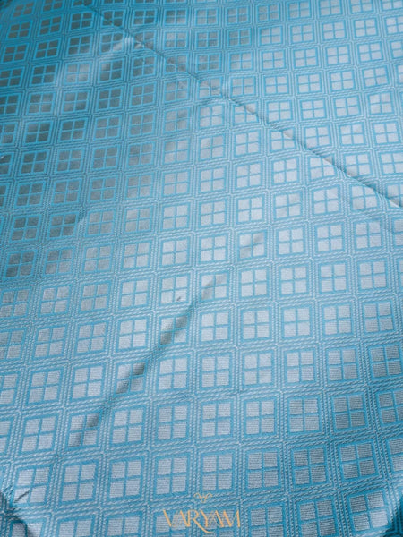 Sanna Cotton Blue Saree