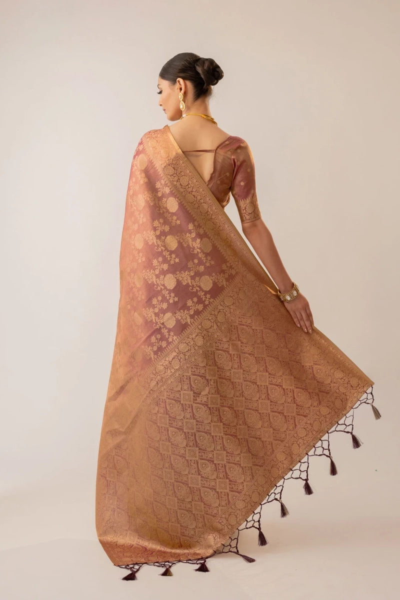 Ivona Silk Purple Saree