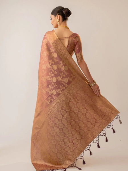 Ivona Silk Purple Saree