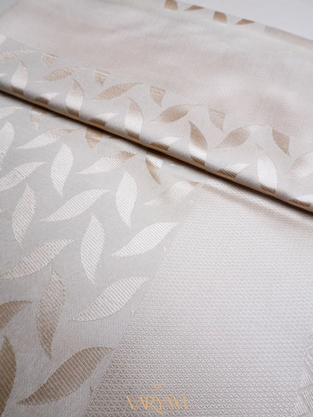 Sanna Cotton Cream Gold Saree