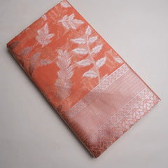 Mango Cotton Orange Saree