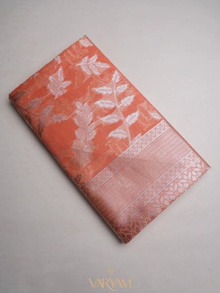 Mango Cotton Orange Saree