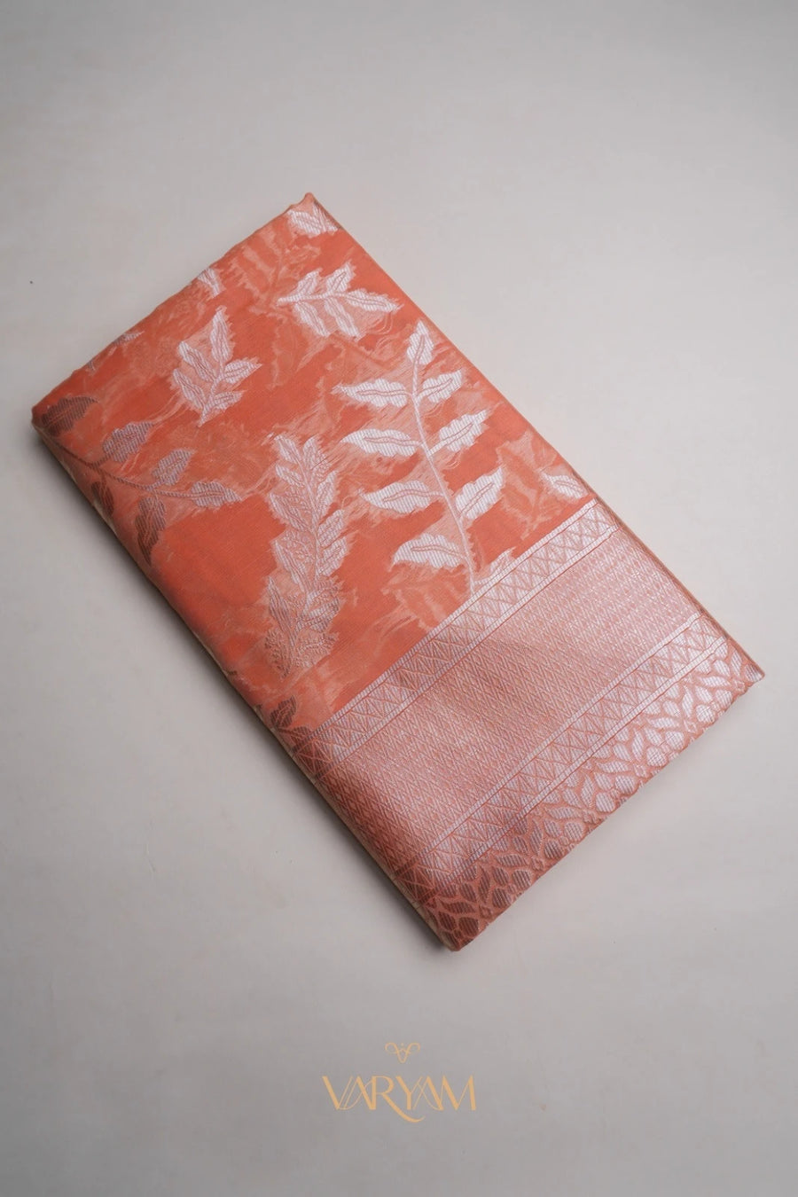 Mango Cotton Orange Saree