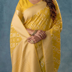 Shahi Cotton Yellow Saree