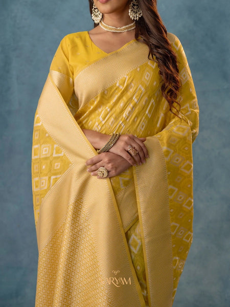 Shahi Cotton Yellow Saree