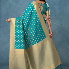 Fiona Silk Blue Saree