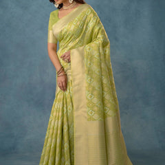 Shahi Cotton Green Saree