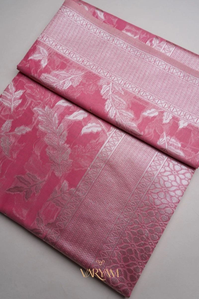 Mango Cotton Pink Saree