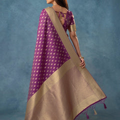 Fiona Silk Purple Saree