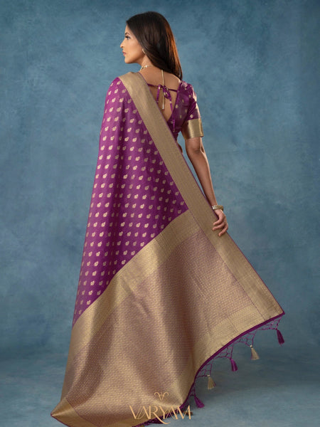 Fiona Silk Purple Saree