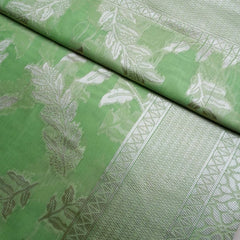 Mango Cotton Green Saree