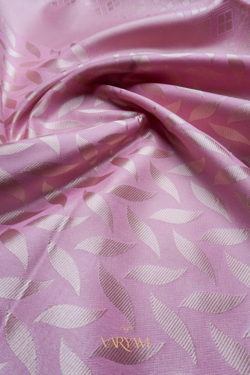 Sanna Cotton Baby Pink Saree