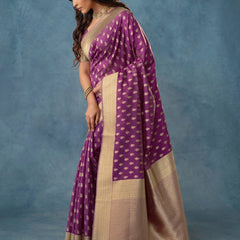 Fiona Silk Purple Saree