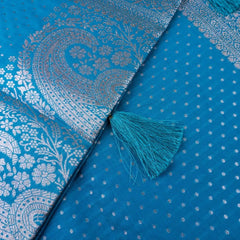 Zari Banarsi Silk Blue Saree