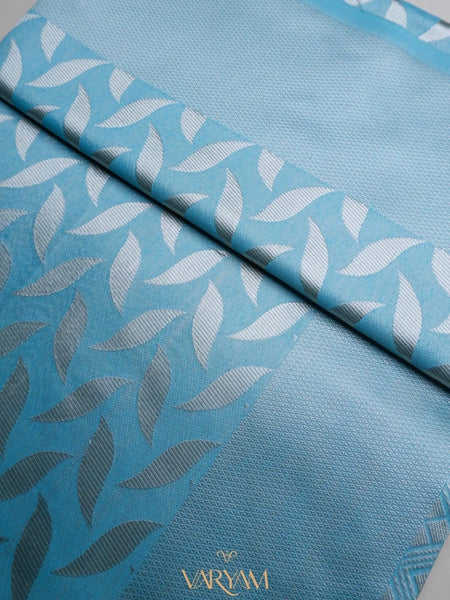 Sanna Cotton Blue Saree