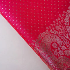Zari Banarsi Silk Pink Saree